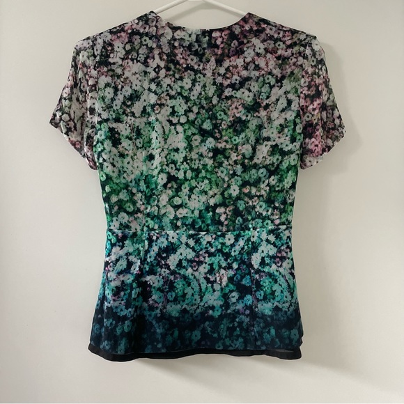 French connection eyelet closure peplum blouse - Picture 5 of 14